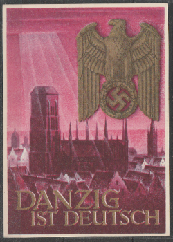 Propagandakarte "DANZIG IST DEUTSCH" .